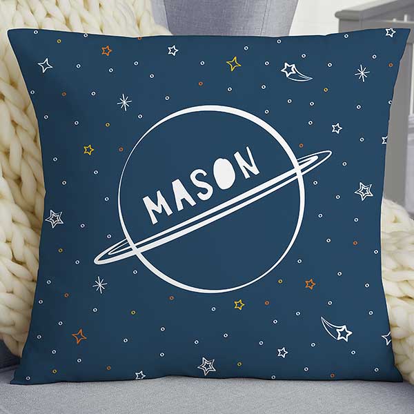 Space Personalized Baby Throw Pillows - 28429