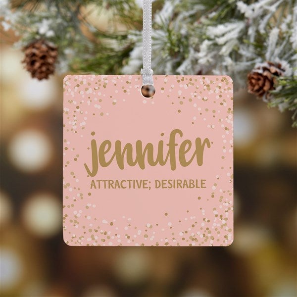 Sparkling Name Meaning Personalized Christmas Ornaments - 28451