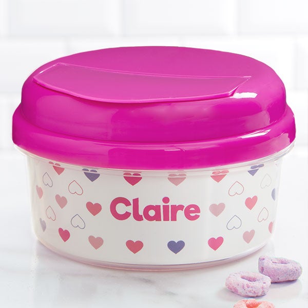 Hearts Personalized Toddler 12 oz Snack Cups - 28701