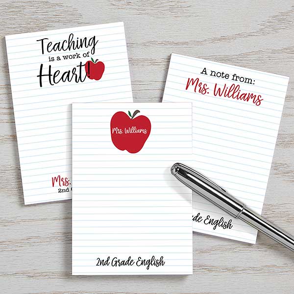 Inspiring Teacher Personalized Mini Notepads - 28767
