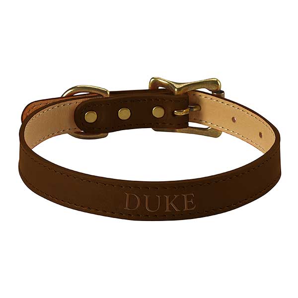 small leather dog collars