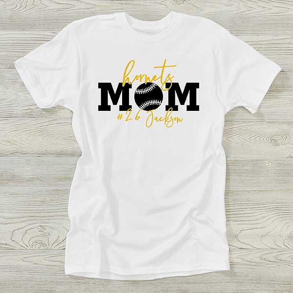 Sports Mom Personalized Hanes Ladies T-Shirt