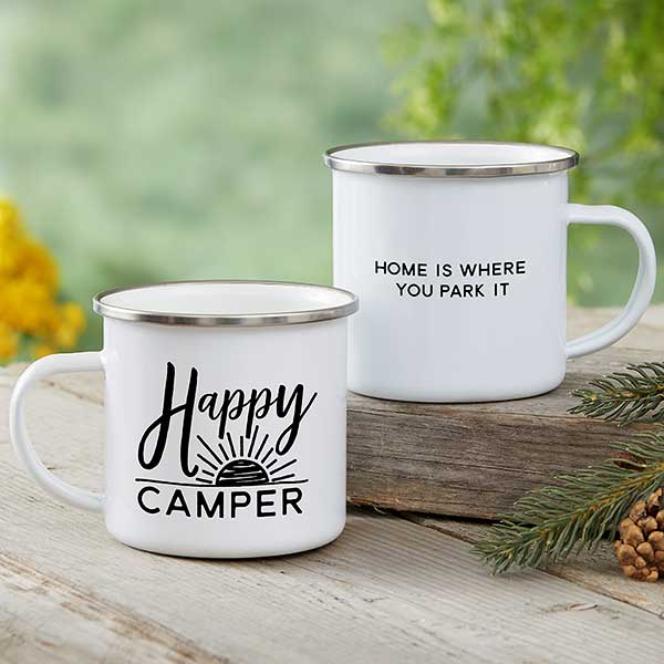 Happy Camper Personalized Camping Mug