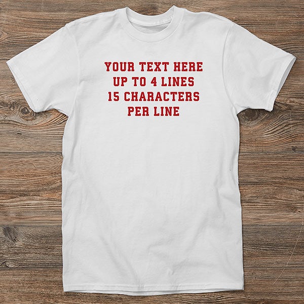 Write Your Personalized Hanes Men's T-Shirt