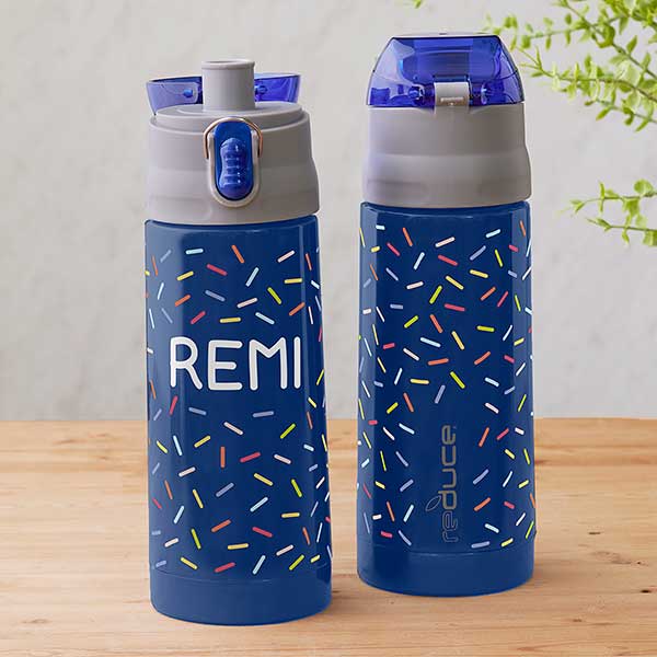 Sprinkles Personalized 13oz Reduce Frostee Water Bottle - Blue