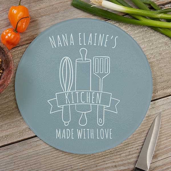 Engraved Made With Love In Nana's Kitchen Cutting Board