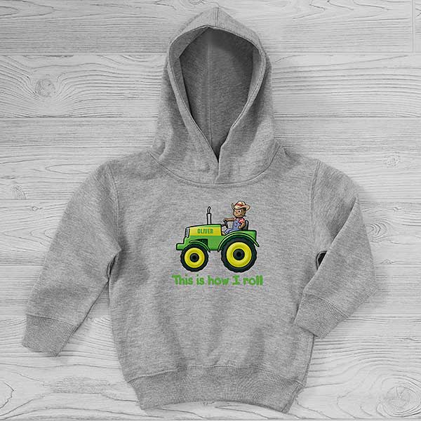 Tractor Time Personalized Kids Sweatshirts - 29359