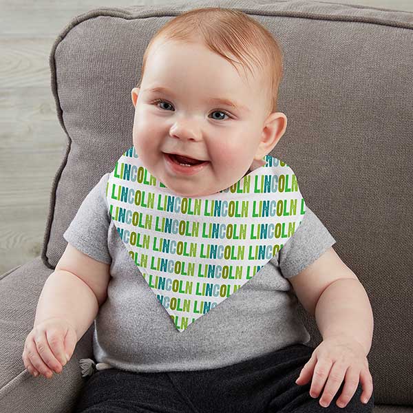 All Mine! Personalized Baby Bandana Bib