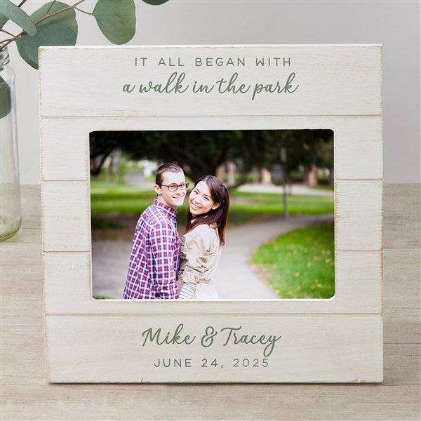 It All Began With ... Personalized Shiplap Picture Frame - 29579