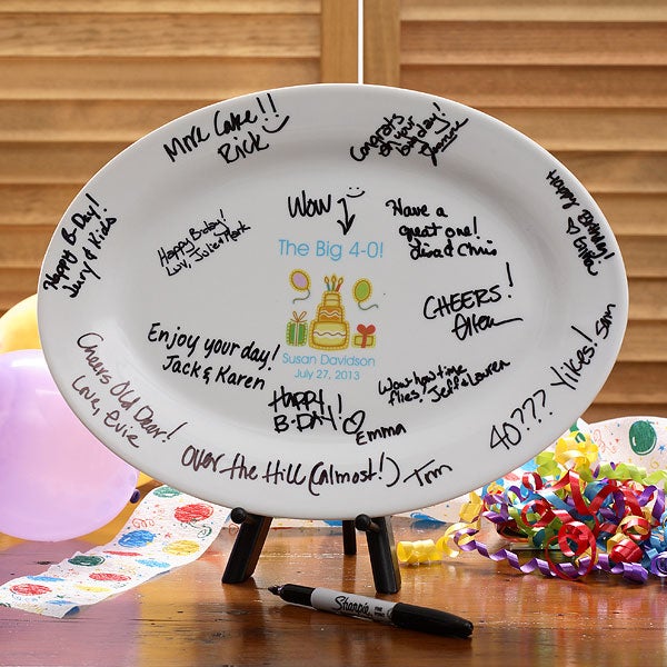 2961   Birthday Cheers Personalized Platter 