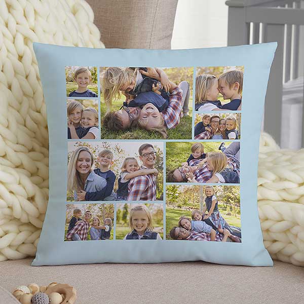Custom Picture Pillow Personalized Photo Collage Customizable Pillows 