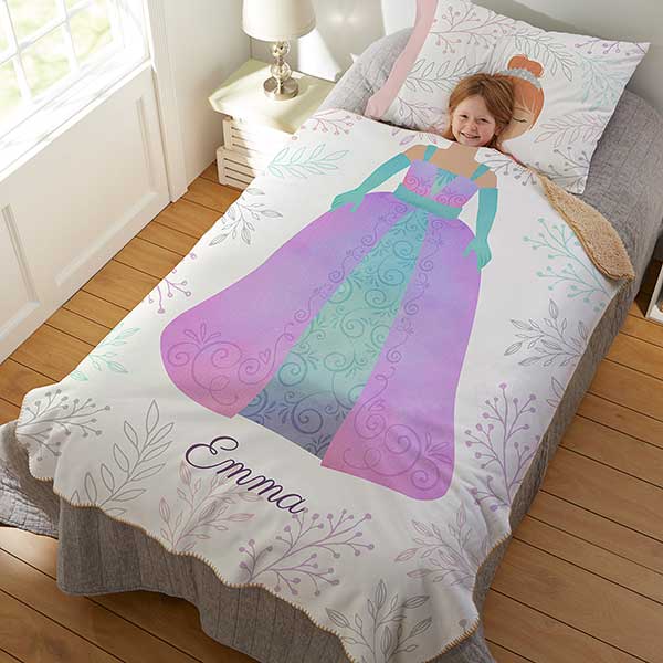 Disney princess blanket discount personalized