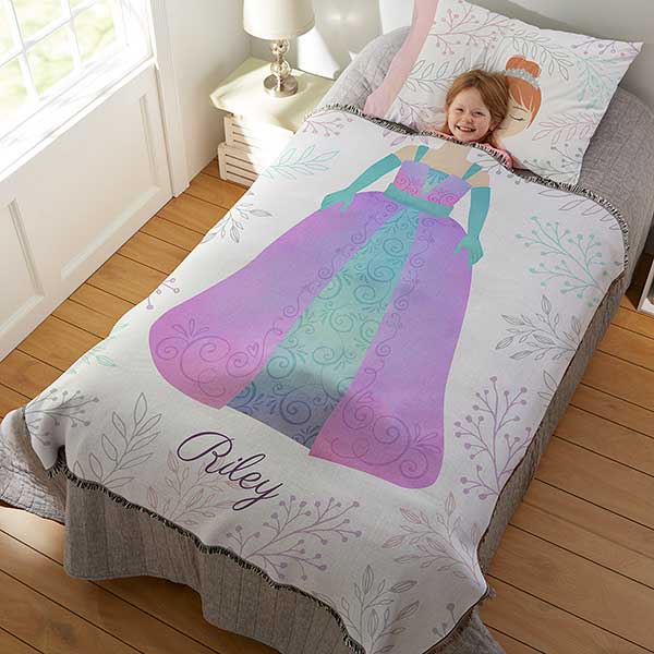 Princess Character Personalized Kids Blankets - 29871