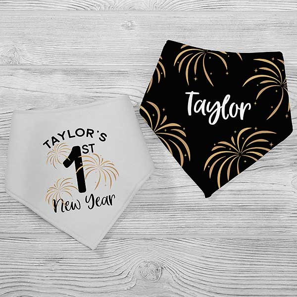 First New Years Personalized Baby Bibs - 29874