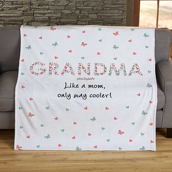 Floral Mom Personalized Blankets by philoSophie's - 29935