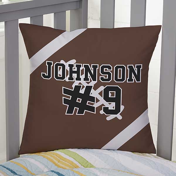 Sports throw outlet pillows