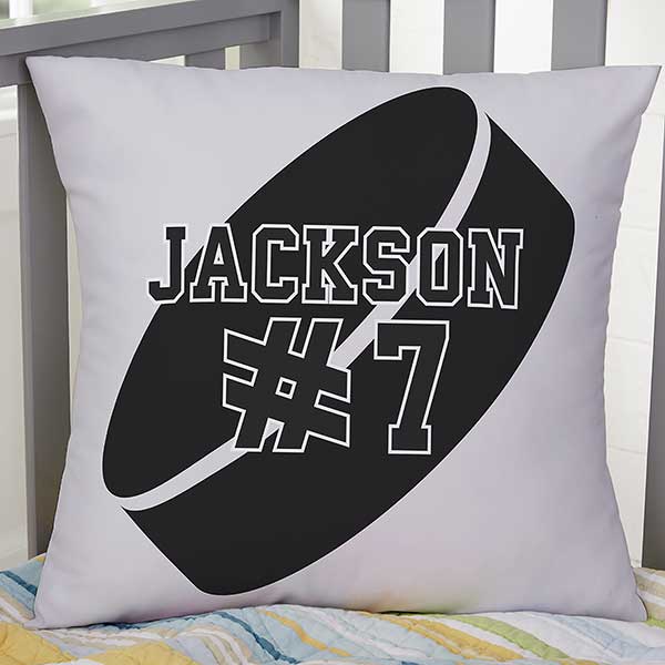 Personalized Hockey Pillow