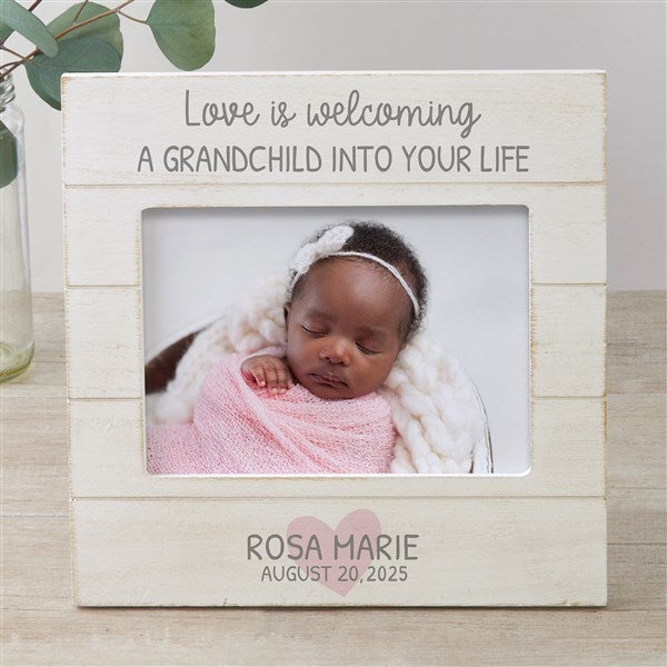 Love Is... Grandparents Personalized Shiplap Picture Frame - 30082