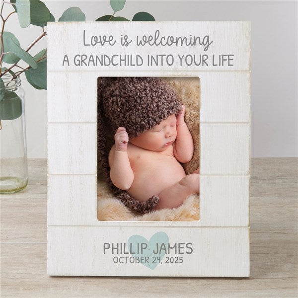 Love Is... Grandparents Personalized Shiplap Picture Frame - 30082