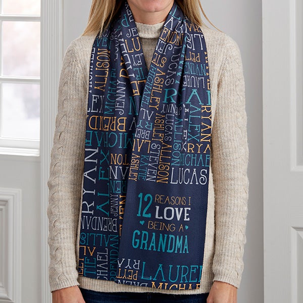 Reasons Why For Grandma Personalized Women's Scarf