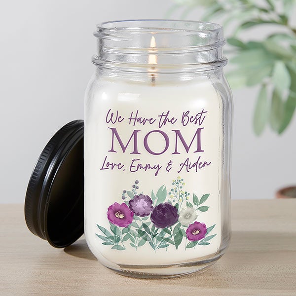 Floral Mom philoSophie's® Personalized Stainless Insulated Wine Cup
