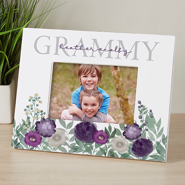 Floral Love Personalized Grandma Picture Frames - 30686
