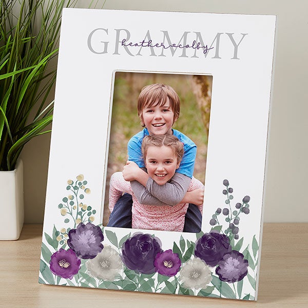 Floral Love Personalized Grandma Picture Frames - 30686