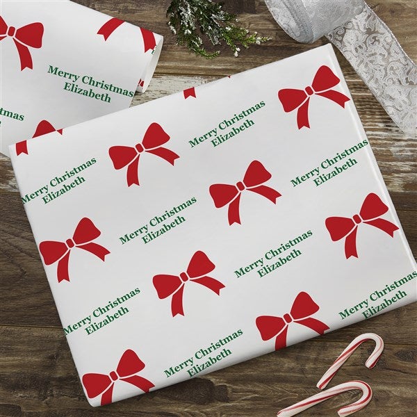 Icon Step & Repeat Personalized Christmas Wrapping Paper - 30747