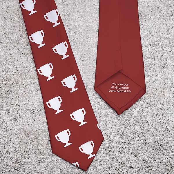 Choose Your Icon For Grandpa Personalized Men's Tie - 30833