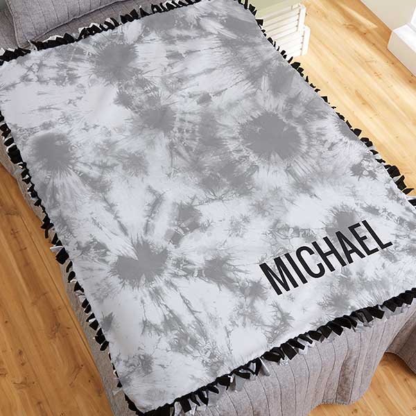 White blanket for tie dye hot sale