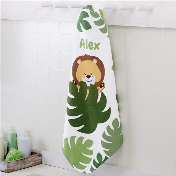 Jolly Jungle Personalized Baby Hooded Towels - 30930