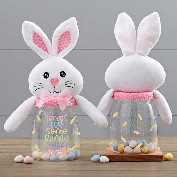 Treats for Some Bunny Sweet Personalized Easter Bunny Candy Jars - 30956