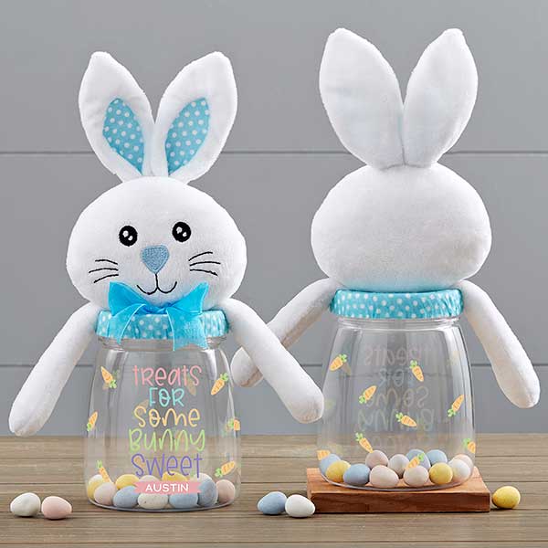 Treats for Some Bunny Sweet Personalized Easter Bunny Candy Jars - 30956