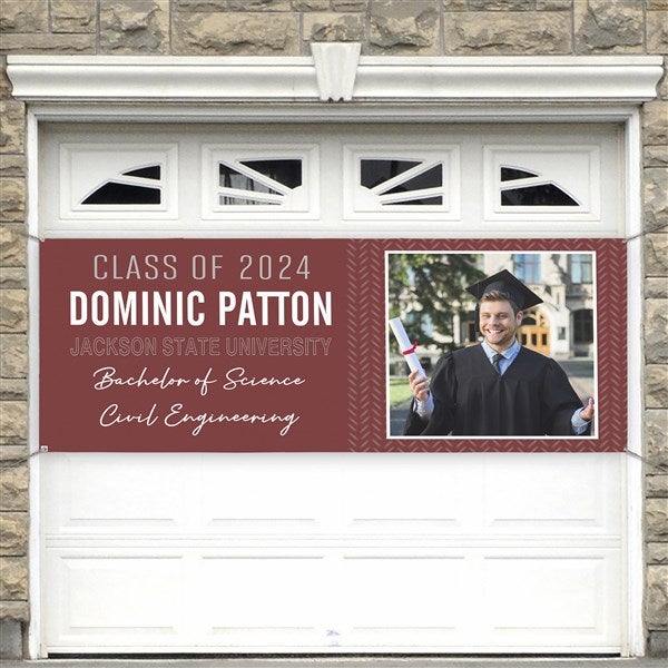 All About The Grad Personalized Photo Banner - 31064