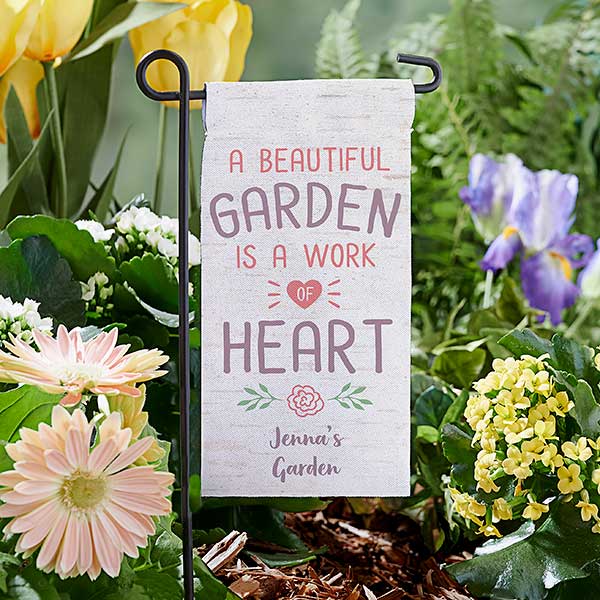 Beautiful Garden Personalized Mini Garden Flag - 31135