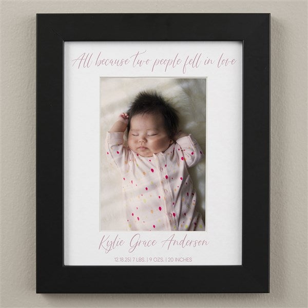 New Baby Personalized Matted Photo Frames - 31155