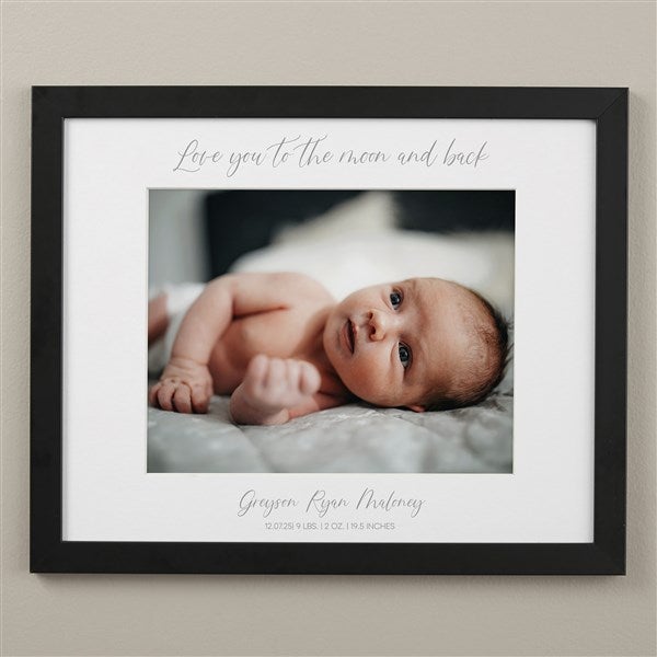 New Baby Personalized Matted Photo Frames - 31155