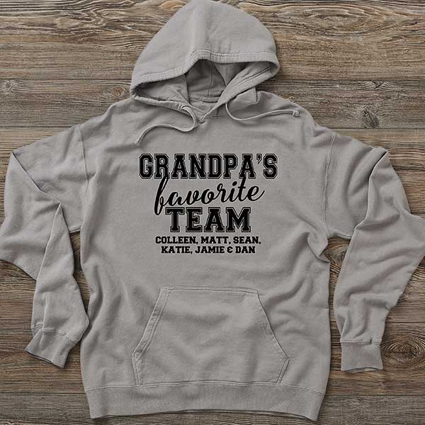 Grandpa's Favorite Team Personalized Men's Sweatshirts - 31160