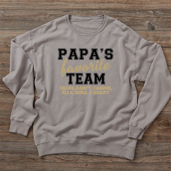 Grandpa's Favorite Team Personalized Men's Sweatshirts - 31160