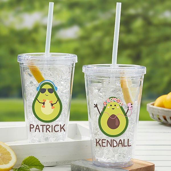 Create Your Own Avocado Personalized 17 oz. Acrylic Insulated Tumbler