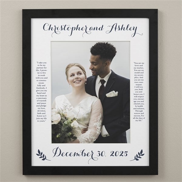 Wedding Vows Personalized Matted Frames - 31315