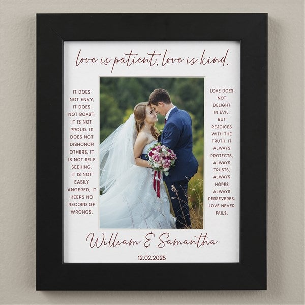 Love Is Patient Personalized Matted Frames - 31316