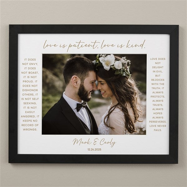 Love Is Patient Personalized Matted Frames - 31316