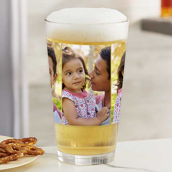 Photo Collage Personalized Beer Glasses - 31391
