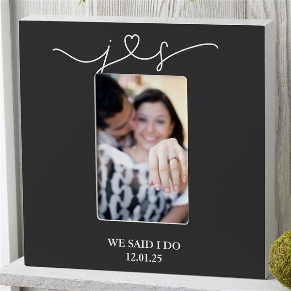 Drawn Together By Love Personalized Engagement Picture Frames - 31491