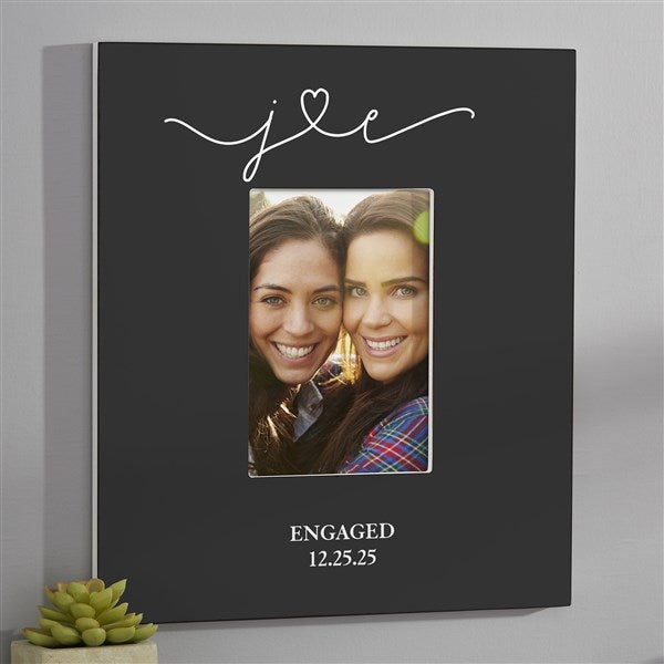 Drawn Together By Love Personalized Engagement Picture Frames - 31491