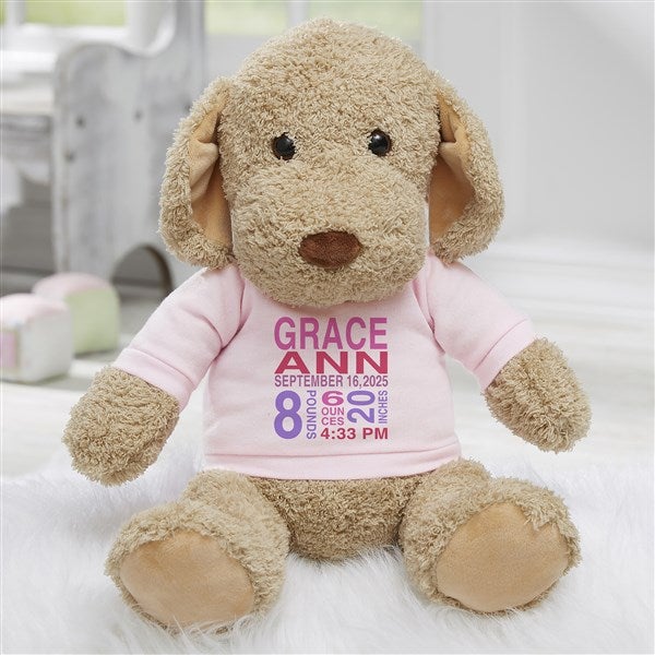 All About Baby Personalized Plush Dog  - 31648