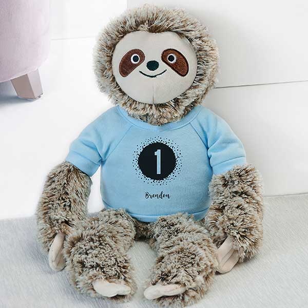 It's Your Birthday Personalized Birthday Plush Sloth  - 31669