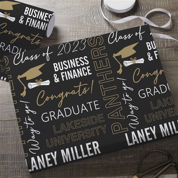 Graduation Wrapping Paper 