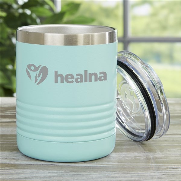 Personalized Logo 10 oz. Teal Vacuum Insulated Stainless Steel Tumbler - 31871